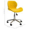 vidaXL Sillas de comedor giratorias 4 unidades terciopelo amarillo