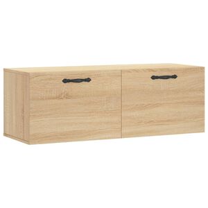 vidaXL Armario de pared madera ingenier&iacute;a roble Sonoma 100x36,5x35 cm