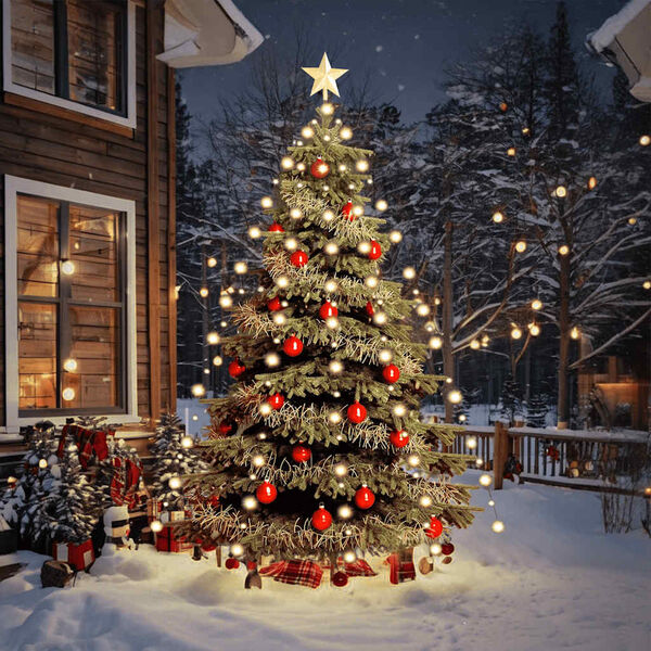 vidaXL Red de luces de &aacute;rbol de Navidad con 210 LEDs 210 cm