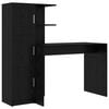 vidaXL Escritorio Roble Negro 133.5 x 50 x 124 cm 2 uds.