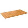 vidaXL Alfombrilla de ba&ntilde;o Marr&oacute;n 100 x 55 cm Madera de Acacia S&oacute;lida