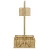 vidaXL Jardinera con celos&iacute;a de madera de pino impregnada