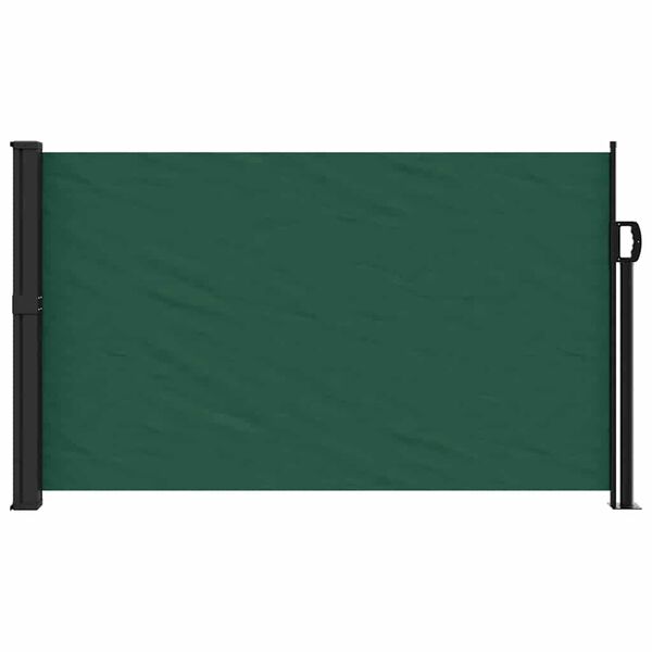 vidaXL Toldo lateral retráctil verde oscuro 120x600 cm