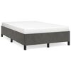 vidaXL Estructura de cama sin colch&oacute;n terciopelo gris oscuro 120x190cm