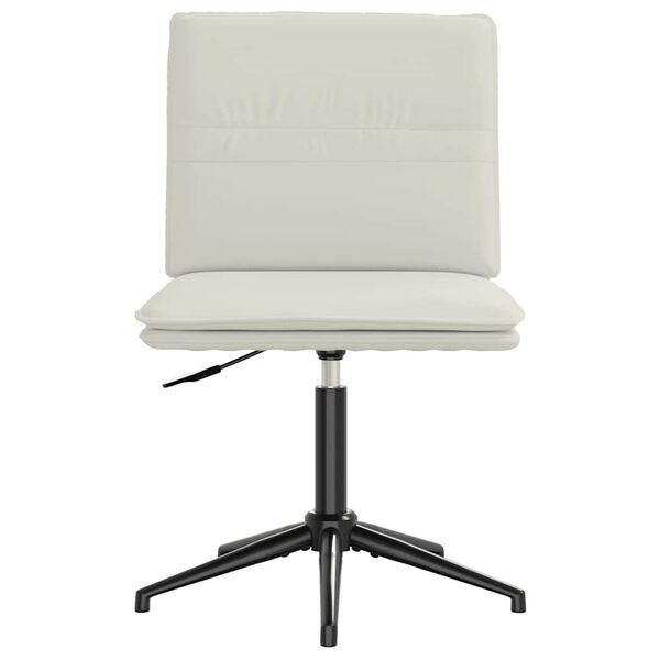 vidaXL Sillas de comedor 2 unidades terciopelo crema