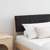 vidaXL Cabecero tapizado Negro 140 cm Madera de pino macizo