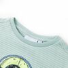 Camiseta infantil con rayas verde menta claro 116