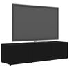 vidaXL Mueble para TV madera contrachapada negro 120x34x30 cm