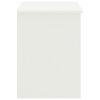 vidaXL Mesita de noche madera maciza de mango blanco 35x30x40 cm