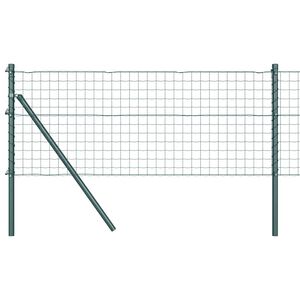 vidaXL Anclaje de Suelo para Valla Euro 10 x 0,6 m Verde Malla