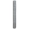 vidaXL Cerca Hexagonal Plateado 1,4 x 25 m Acero galvanizado