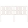 vidaXL Cabecero de cama madera maciza de pino blanco 185,5x4x100 cm