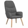 vidaXL Sill&oacute;n de relax de tela gris oscuro