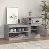 vidaXL Mueble zapatero madera contrachapada gris Sonoma 100x42x60 cm
