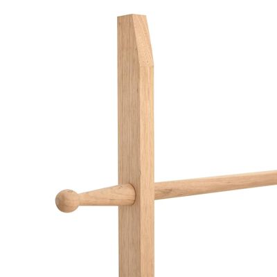 vidaXL Toallero escalera madera maciza de nogal 170 cm