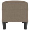 vidaXL Banco de tela gris taupe 100x35x41 cm