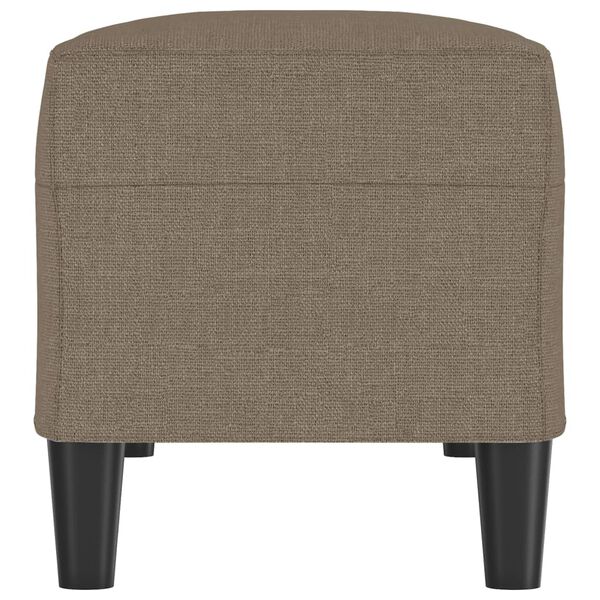 vidaXL Banco de tela gris taupe 100x35x41 cm
