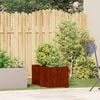 vidaXL Jardinera oxidada 40x80x40 cm acero corten