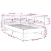 vidaXL Cama con estanter&iacute;a sin colch&oacute;n madera maciza de pino 75x190 cm