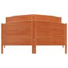 vidaXL Estructura de cama sin colchón madera maciza marrón 120x190 cm