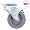 vidaXL Ruedas giratorias 24 unidades 75 mm