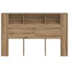 vidaXL Cabecero de cama roble artesanal 160x18,5x103,5 cm madera de ingeniería