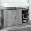 vidaXL Armario de lavabo madera de ingenier&iacute;a gris Sonoma 90x29x55 cm