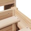 vidaXL Estructura de cama sin colch&oacute;n madera maciza de pino 140x190 cm