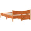 vidaXL Estructura cama con cajones madera pino marr&oacute;n cera 140x200 cm