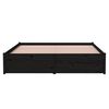 vidaXL Estructura de cama sin colch&oacute;n madera maciza negro 140x190 cm