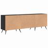 vidaXL Gabinete de TV Roble negro 150 x 30 x 50 cm