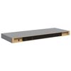 vidaXL Estante flotante de pared MDF gris 60x23,5x3,8 cm