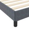 vidaXL Cama tipo Box Spring con colch&oacute;n Gris oscuro 80 x 220 cm tela