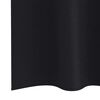 vidaXL Cortinas Opacas con Anillas 2 pcs Negro 175 x 140 cm Poli&eacute;ster