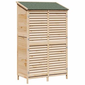 vidaXL Cobertizo de Jard&iacute;n con techo Natural 106 x 56 x 176,5 cm