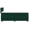 vidaXL Cama box spring con colch&oacute;n terciopelo verde oscuro 90x190 cm