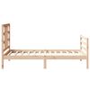 vidaXL Estructura de cama con cabecero madera maciza