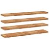 vidaXL Estante flotante 4 uds madera acacia acabado aceite 120x30x4cm