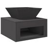 vidaXL Hoguera Negro 50 x 50 x 40 cm Acero