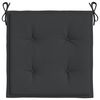 vidaXL Cojines de silla de jard&iacute;n 4 uds tela Oxford negro 50x50x4 cm