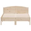 vidaXL Estructura de cama sin colchón madera maciza de pino 135x190 cm
