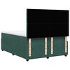 vidaXL Cama box spring con colch&oacute;n terciopelo verde oscuro 140x190 cm