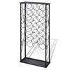 vidaXL Botellero de metal para 28 botellas