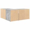 vidaXL Mueble de esquina madera ingenier&iacute;a gris hormig&oacute;n 160x40x45 cm