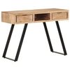 vidaXL Escritorio madera maciza acacia con borde natural 107x45x79 cm