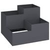vidaXL Maceta para Jard&iacute;n Antracita 100 x 100 x 60 cm Acero