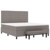vidaXL Cama tipo Box Spring con colch&oacute;n Taup&eacute; 180 x 200 cm tela
