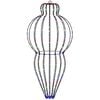vidaXL Luz de adorno navide&ntilde;o 320 LED Multicolor Di&aacute;m. 40 x 75 cm