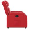 vidaXL Sillón reclinable eléctrico de cuero sintético rojo