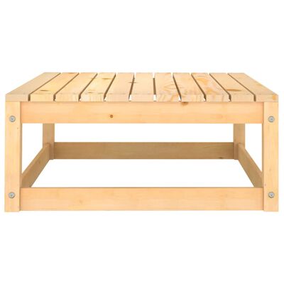 vidaXL Juego de muebles de jardín 13 piezas madera maciza de pino